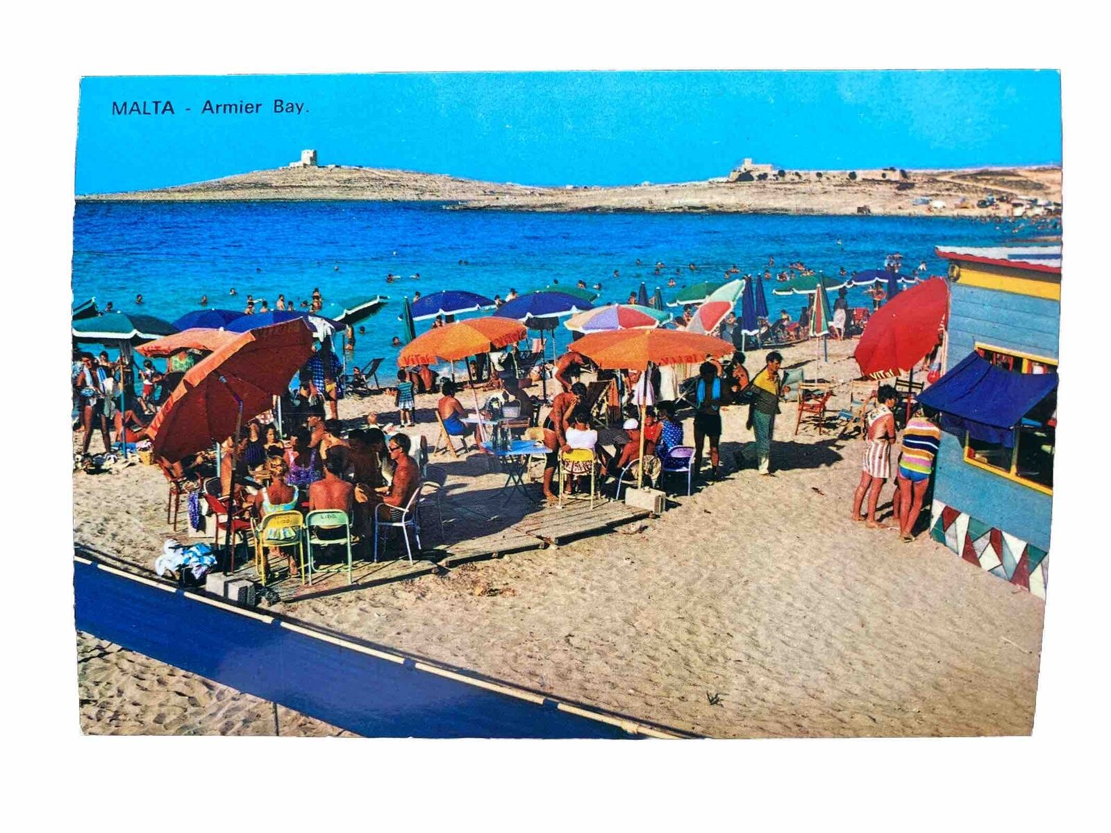 Vintage Postcard: Malta, Armier Bay, Unposted
