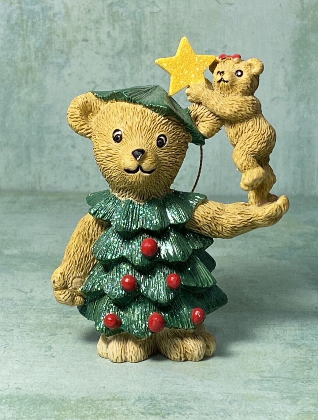 1997 Claire\'s Christmas Ornament - Christmas Tree Bear