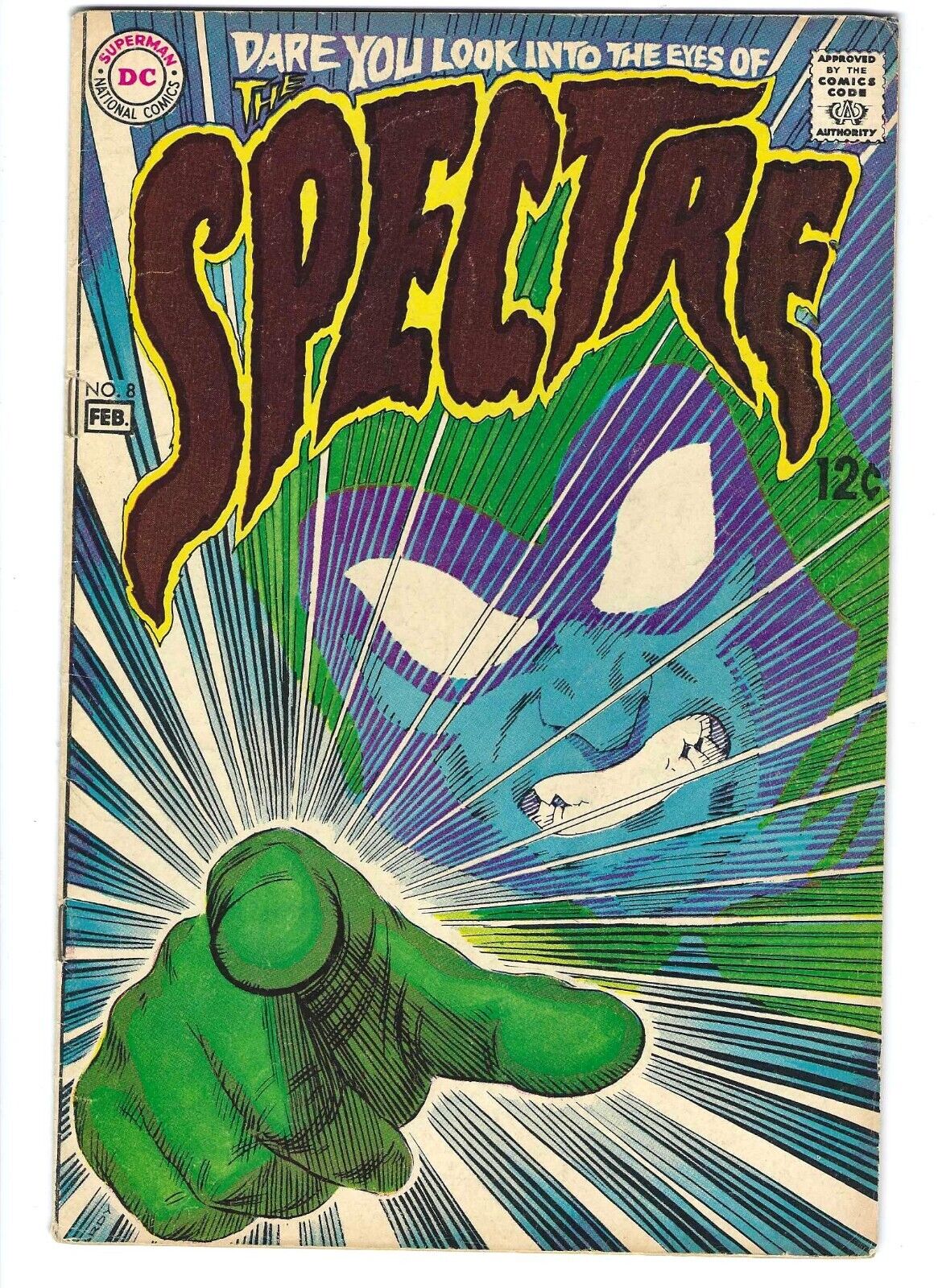 Spectre #8 VG+ / Nick Cardy CLASSIC Cover, 1969