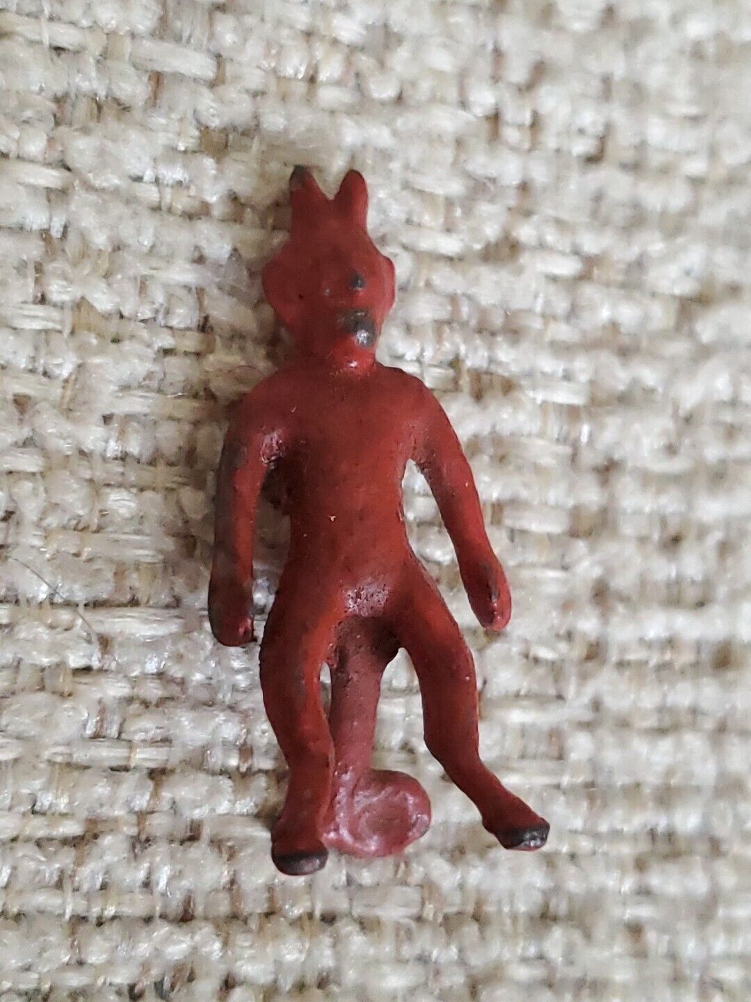 Vintage metal Cracker Jack Standup Devil Toy,Prize