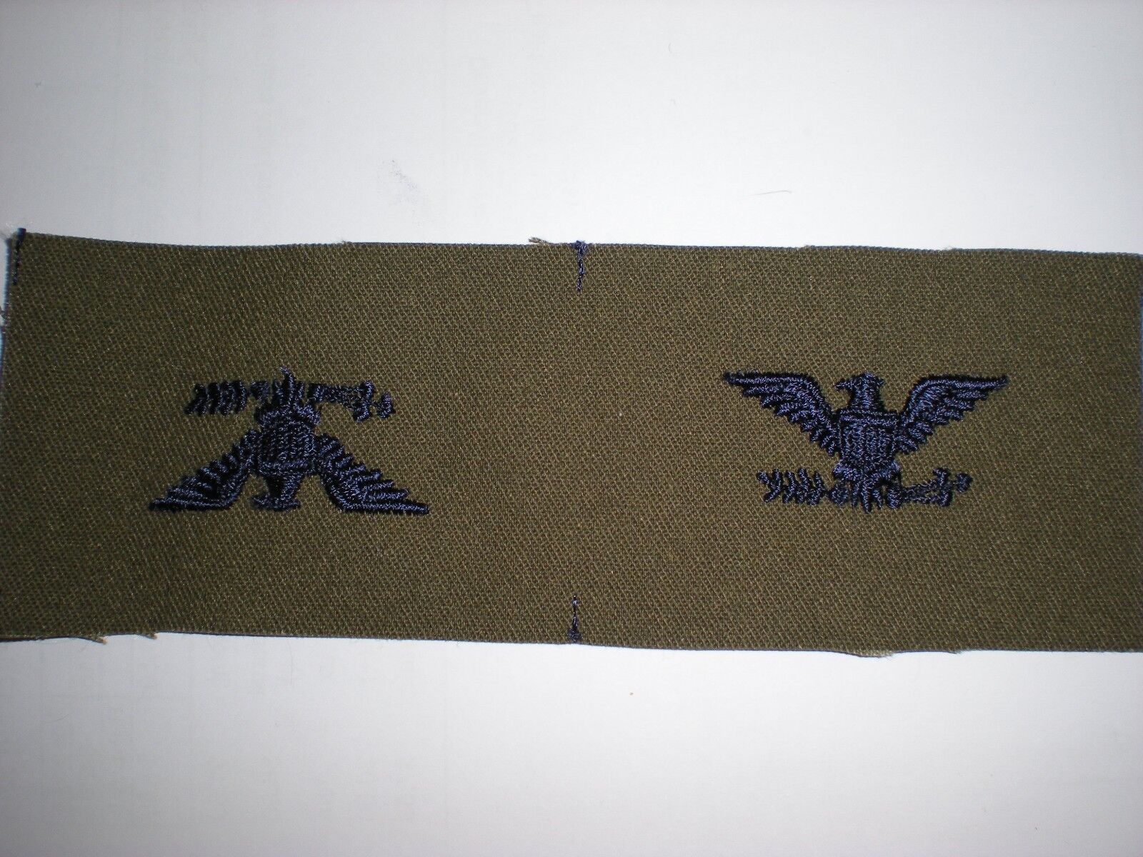 USAF BDU EMBROIDERED COLONEL RANK COLLAR INSIGNIA -1 PAIR