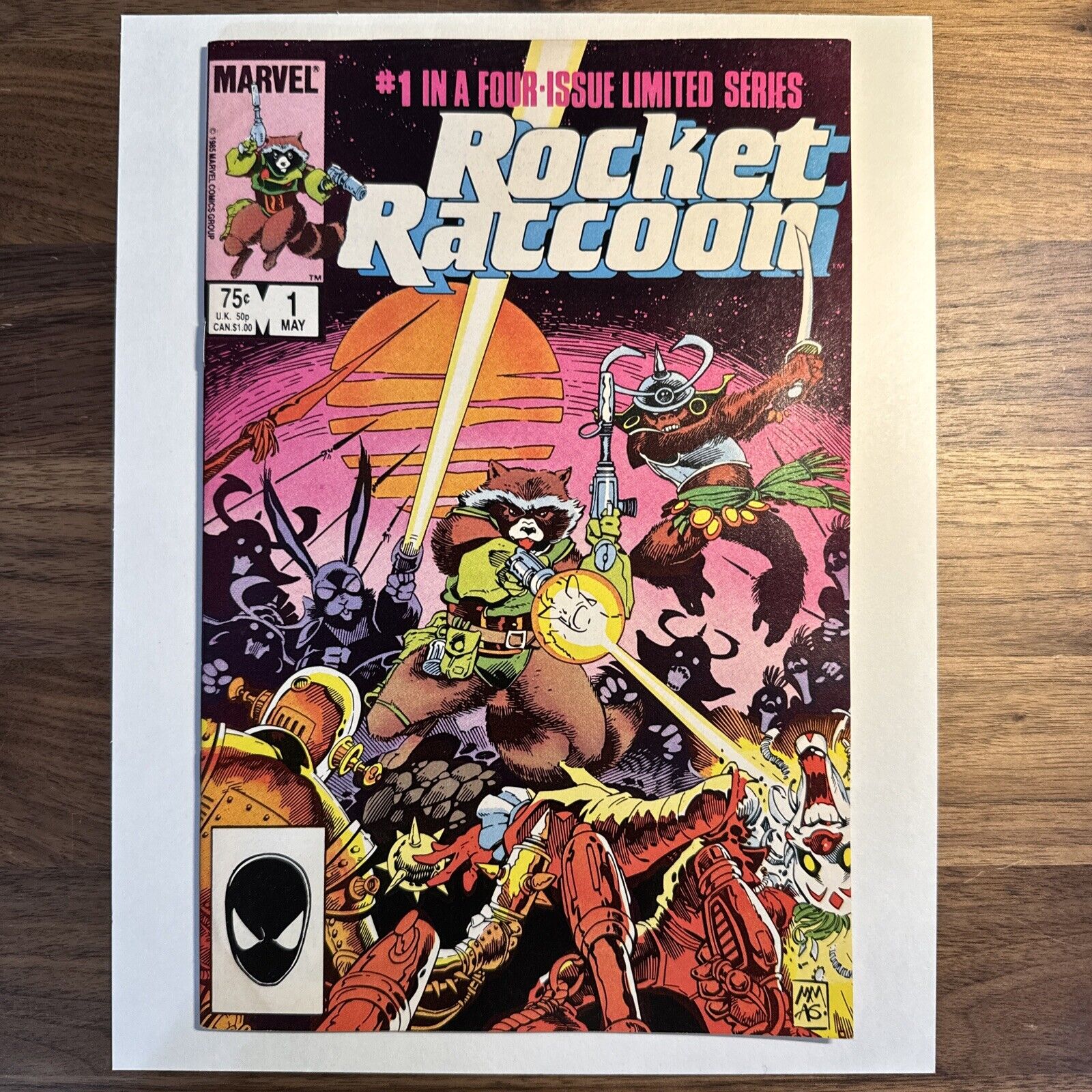 Rocket Raccoon #1 Limited Series 1985 First self-titled series -staining-
