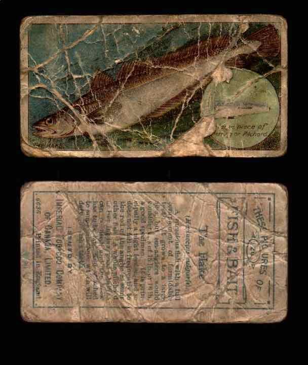 1910 Fish and Bait Imperial Tobacco Vintage Trading Cards You Pick Singles #1-50