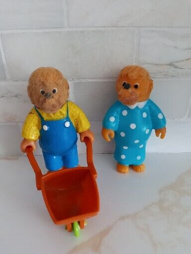 Vtg 1986 S&J Berenstain Bears Figures Lot Of 2 Toy Collectibles 