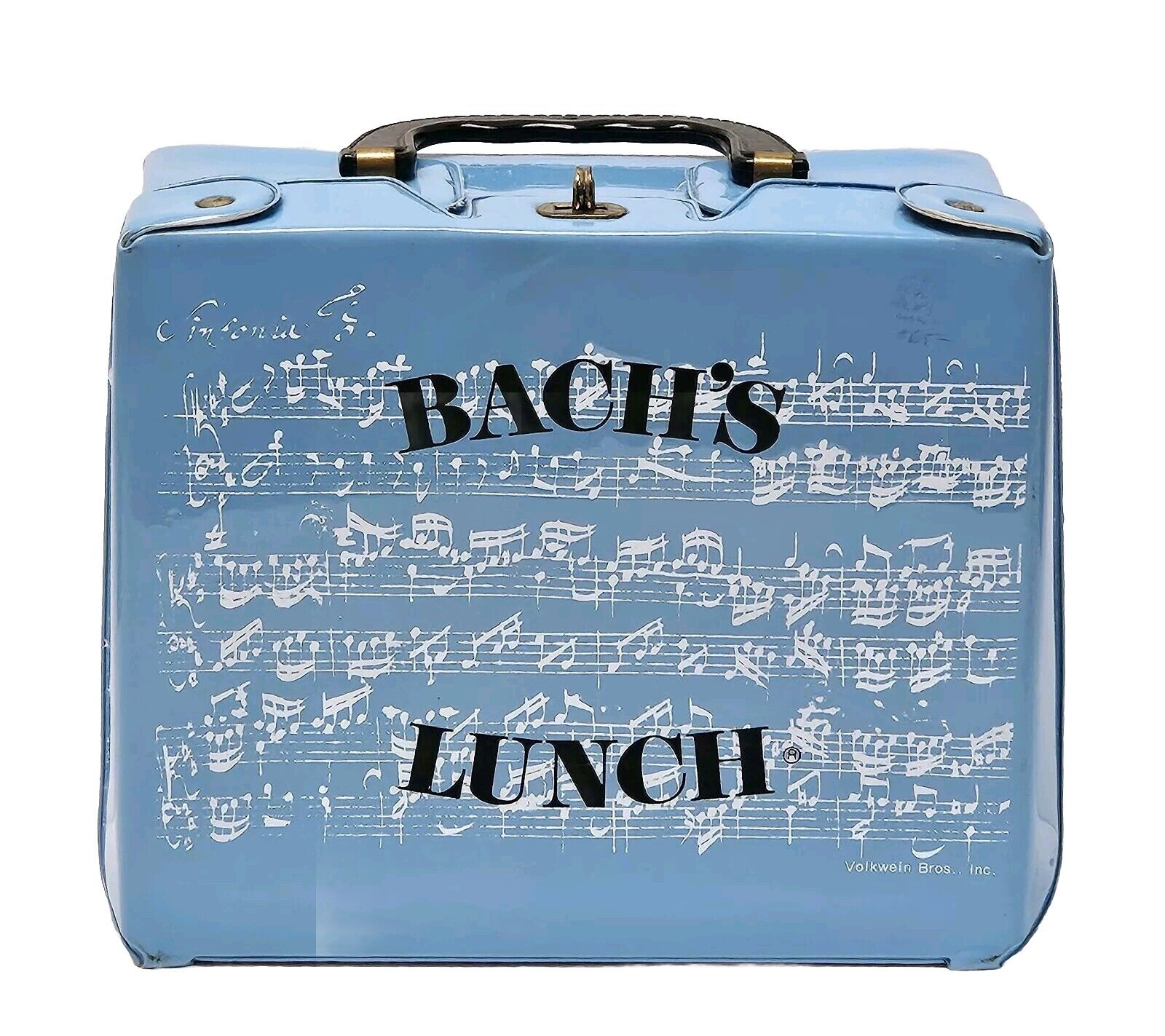 1970\'s BACH\'S LUNCH Vintage Vinyl  Lunch Box by VOLKWEIN BROS., PA Rare