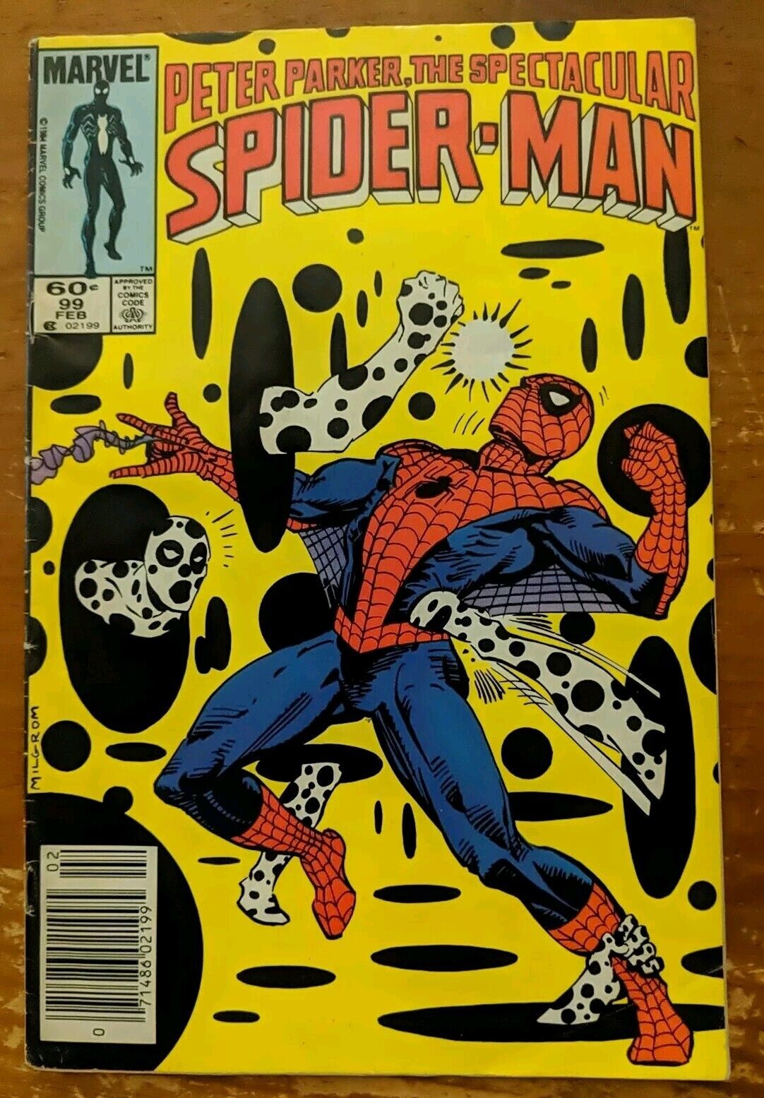 Peter Parker The Spectacular Spiderman #99 1985 Newsstand 1st cover app SPOT FN-