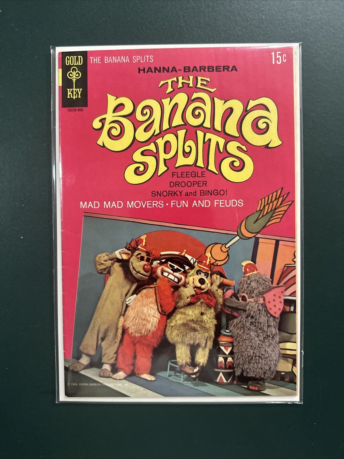 VINTAGE THE BANANA SPLITS #1 (1969-70) GOLD KEY / HANNA-BARBERA RARE COMIC BOOK