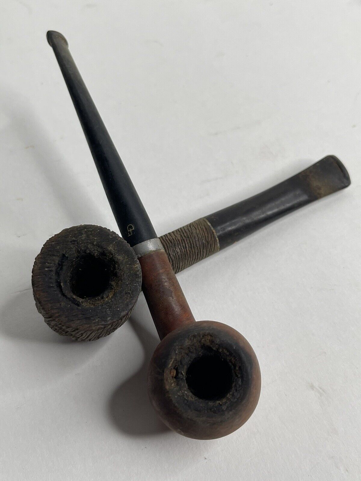 Lot Of 2 Vintage Tobacco Smoking Pipe Dr. Grabow Westbrook And Medico Ever-Dri