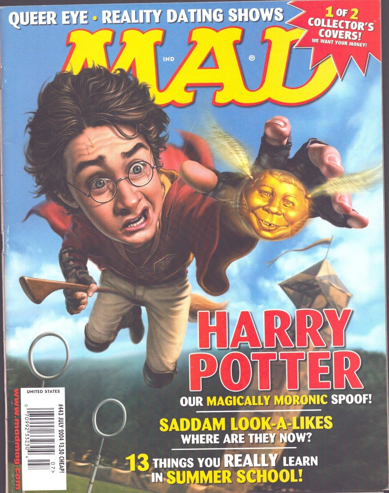 MAD MAGAZINE USA No. 443 JULY 2004 - HARRY POTTER, QUEER EYE, DATING SHOWS