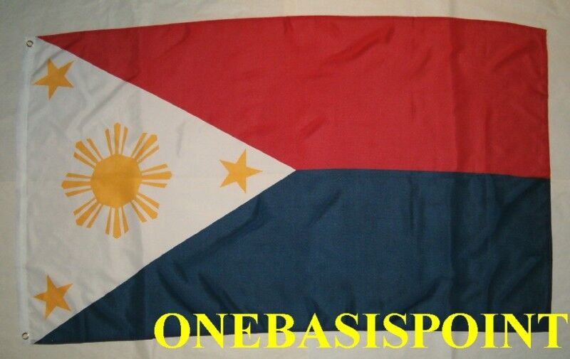 3'x5' Philippines National Flag Outdoor Banner Filipino Three Stars and Sun 3X5
