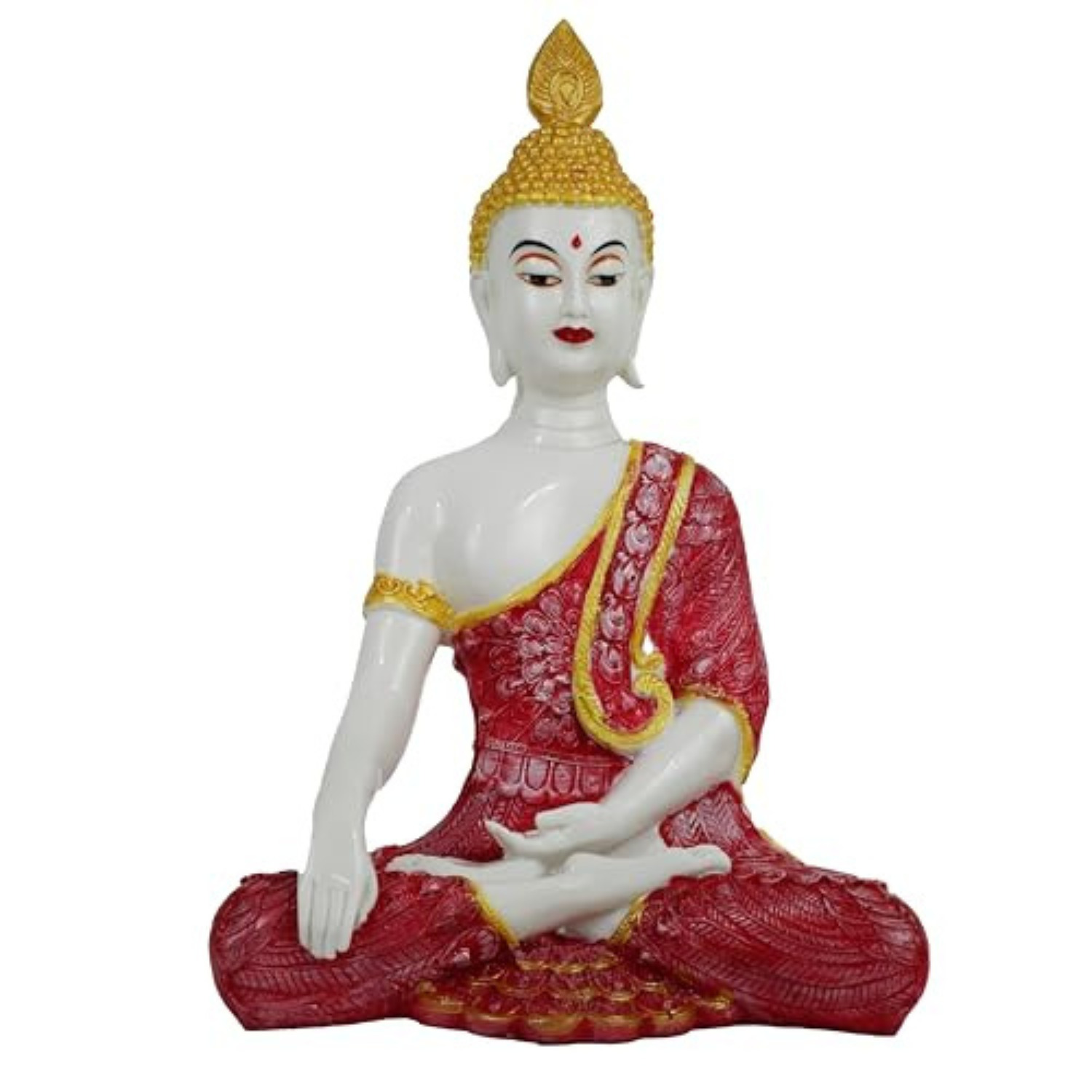 Sitting Buddha Idol Statue for Home Decor, Decorations Items Showpiece