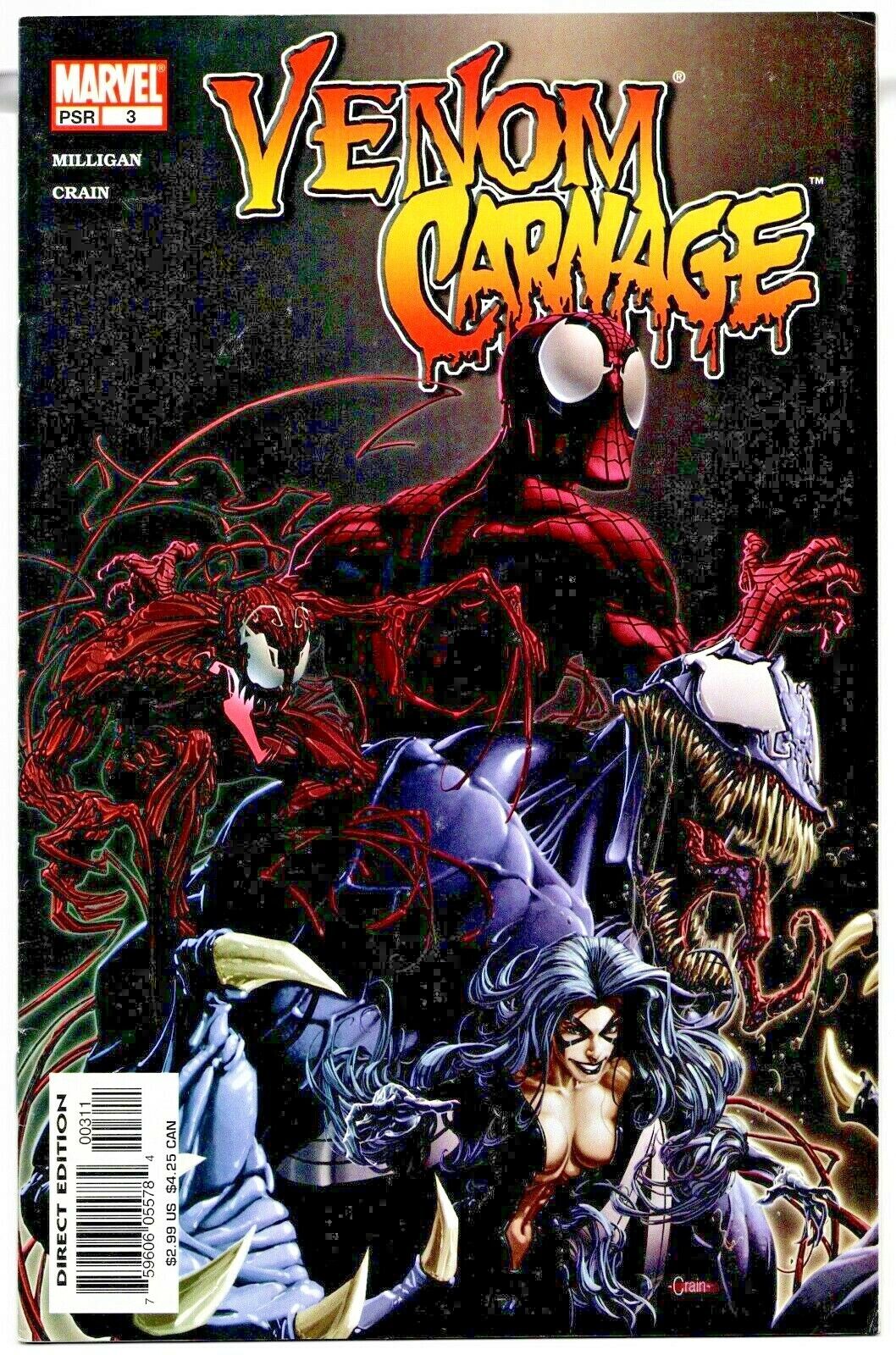 Venom vs Carnage #3 (2nd Toxin App) & #4 FN Marvel Comics 2004