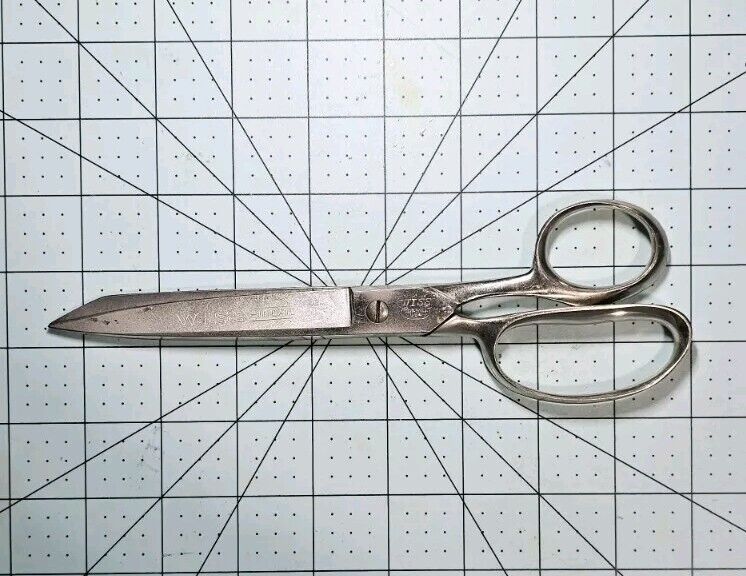 Vintage Wiss Inlaid Scissors No. 138 Steel Forged Made in USA
