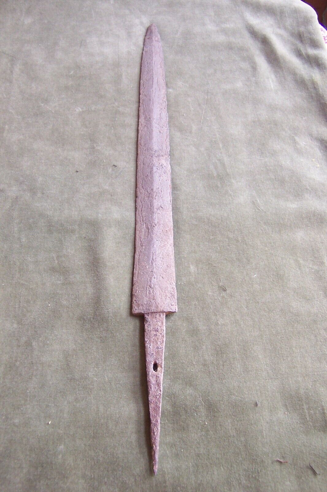 Antique Kris / tombac sword spear blade-approx 21 inches-Damascus 150 years old
