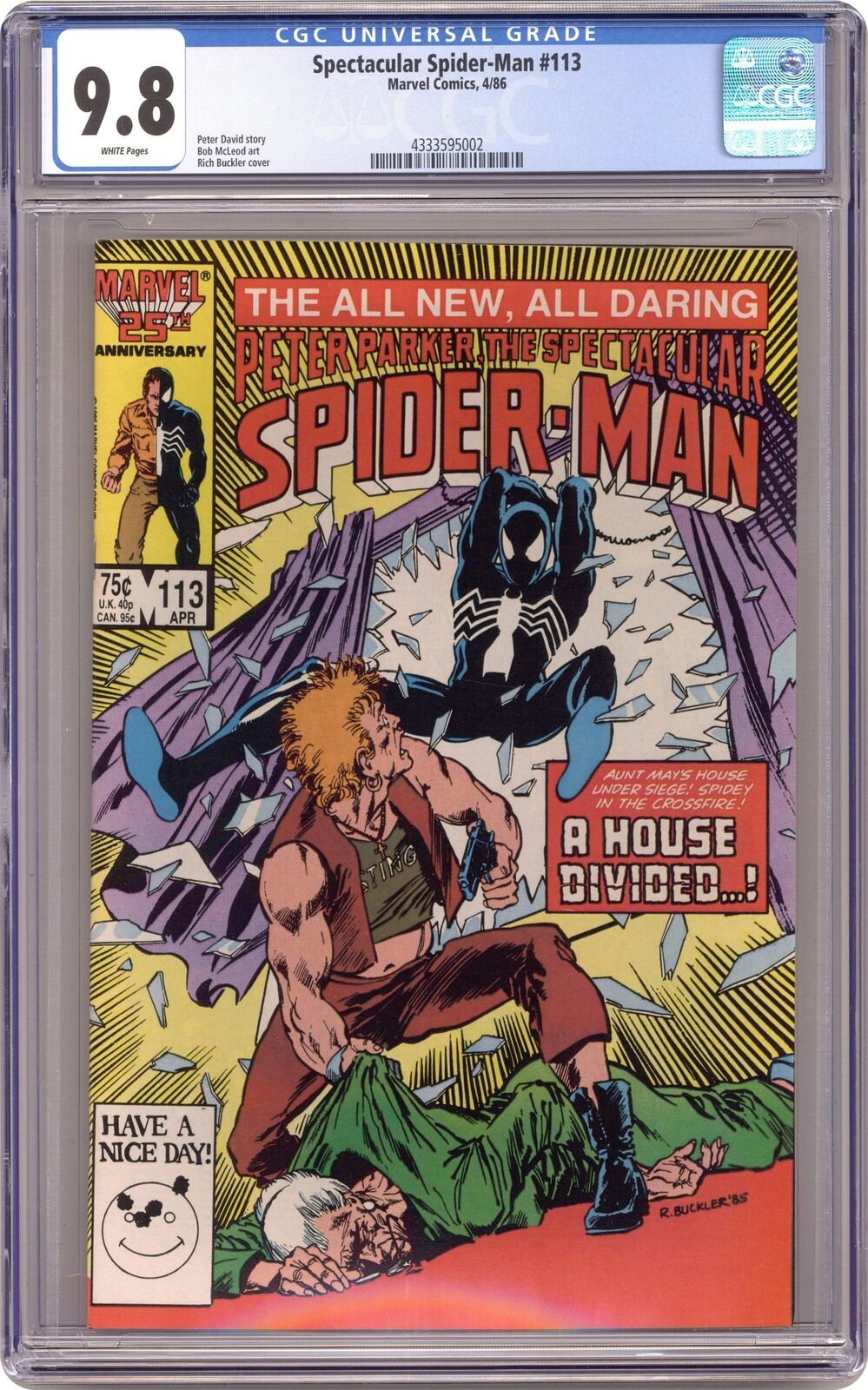 Spectacular Spider-Man Peter Parker #113 CGC 9.8 1986 4333595002