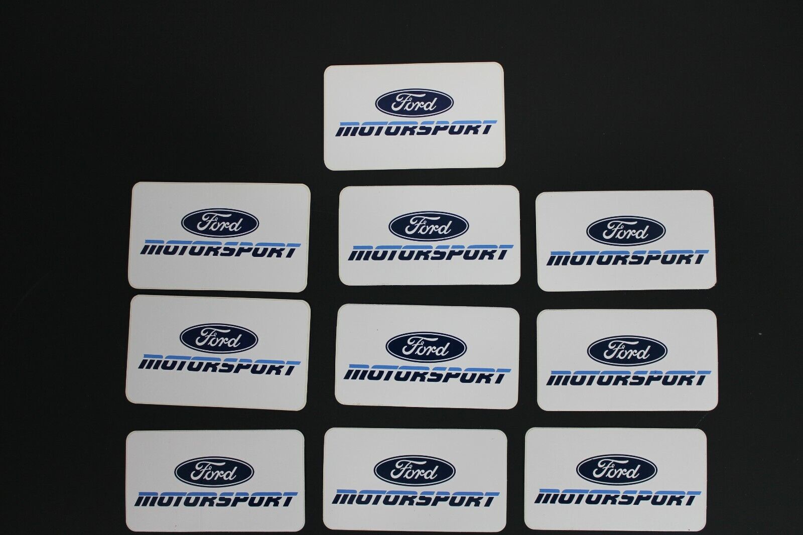 10 Original FORD Motorsport  decal sticker Small  Size 4x2 NOS  