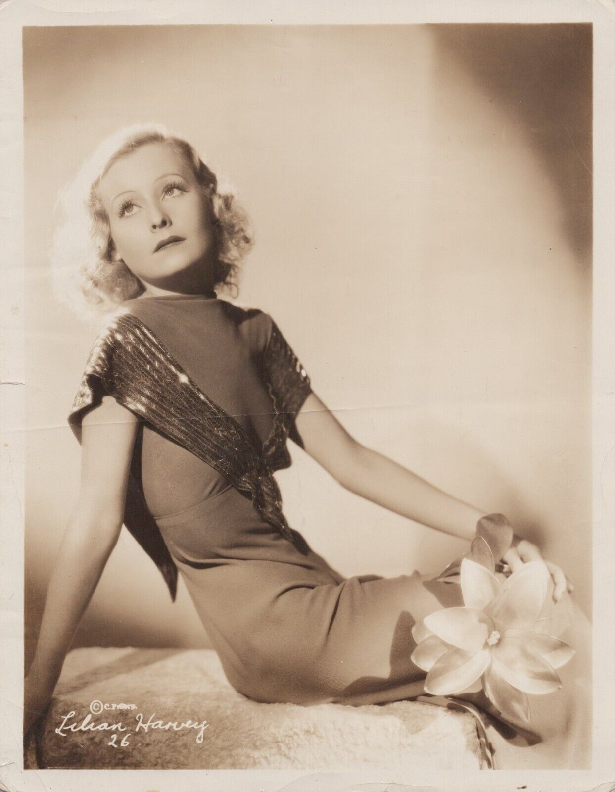 Lilian Harvey (1930s) ❤ Beauty Actress - Alluring Glamorous Vintage Photo K 218