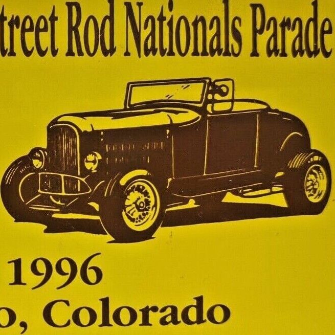 1996 Rocky Mountain Road Rod Antique Car Auto Show NSRA Pueblo Colorado Plaque