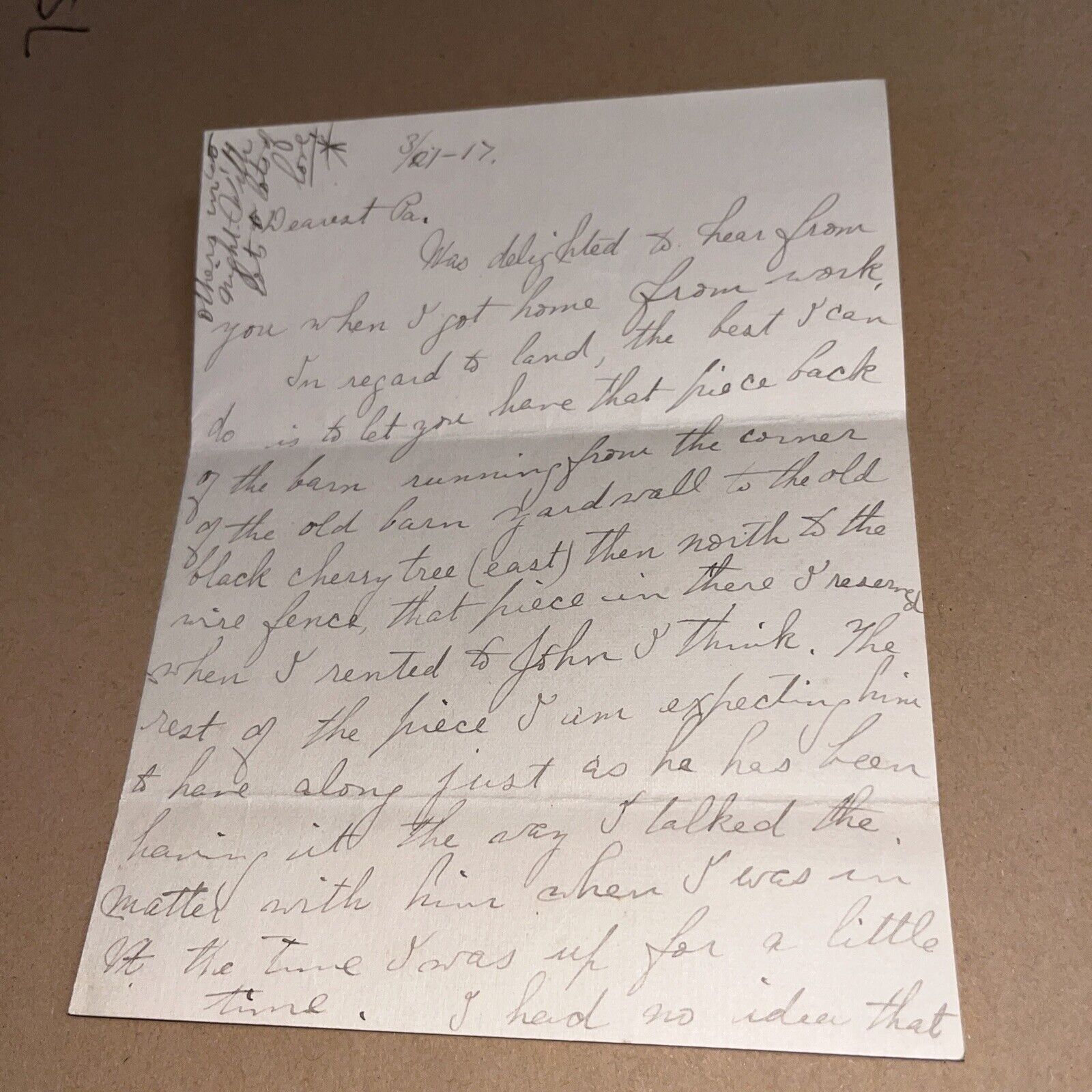 Antique 1917 Letter Discusses Possible War with Germany / Montgomery Ward + More