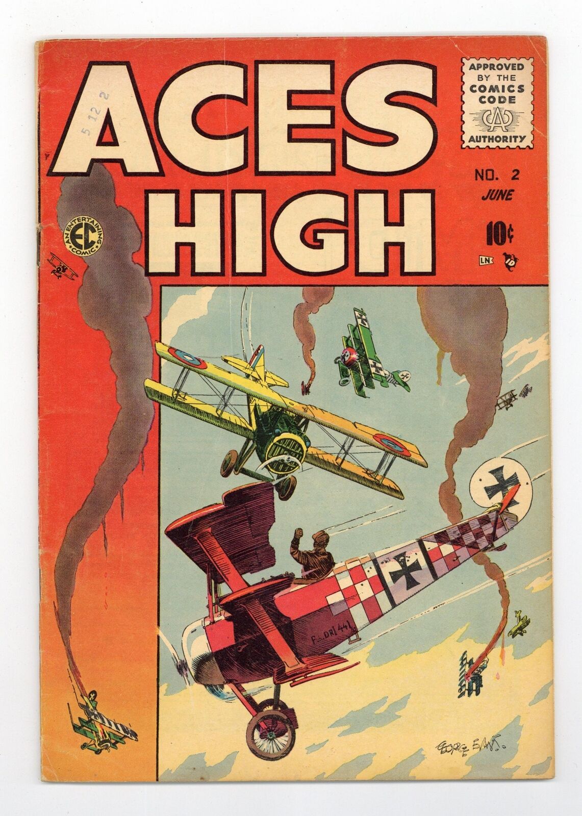 Aces High #2 VG- 3.5 1955