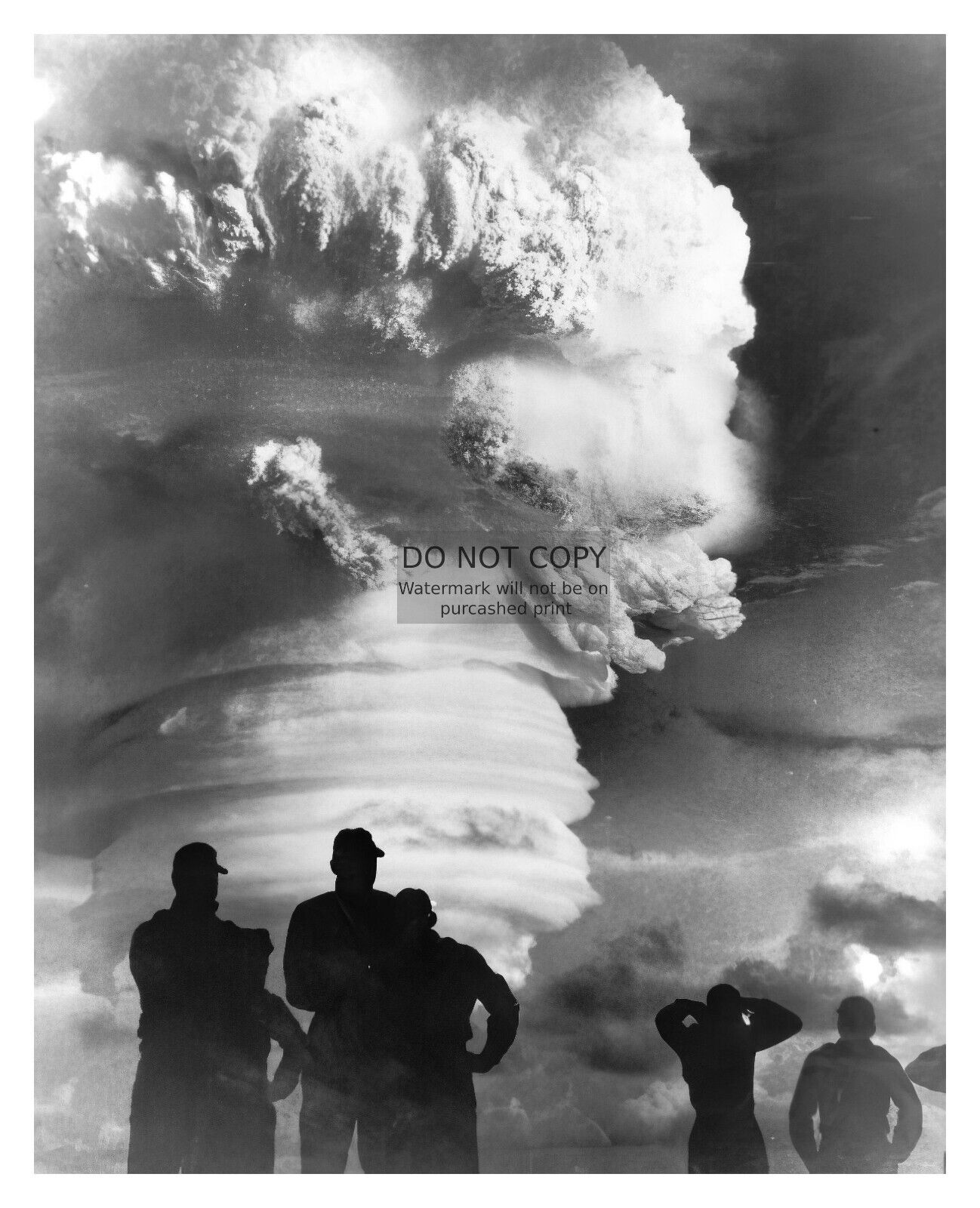 NUCLEAR ATOMIC BOMB TEST AT MARSHALL ISLANDS 1958 8X10 PHOTO