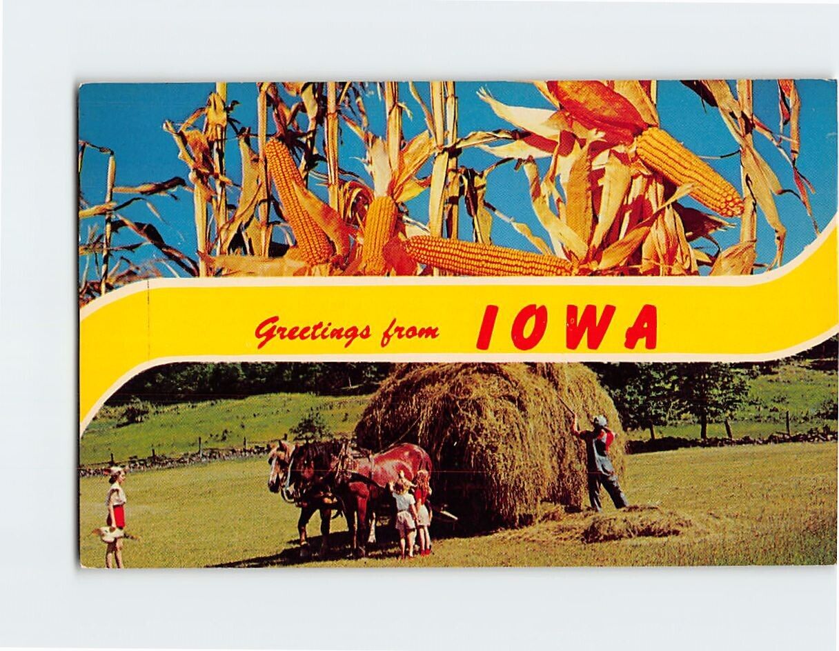 Postcard Attractions in Iowa Greetings from Iowa USA