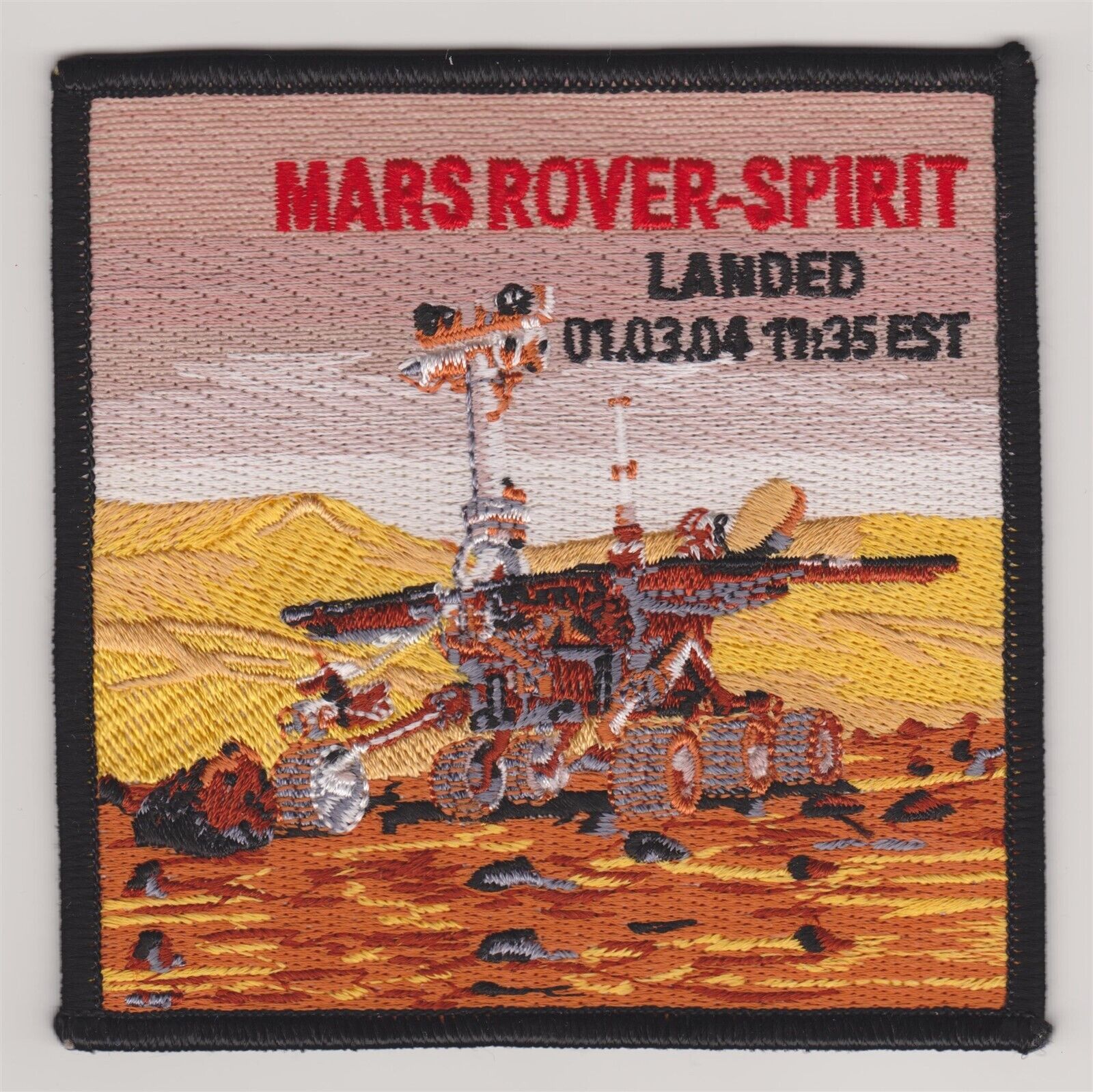 NASA JPL Mars Mission Rover Spirit Embroidered Iron On Patch *New* #544
