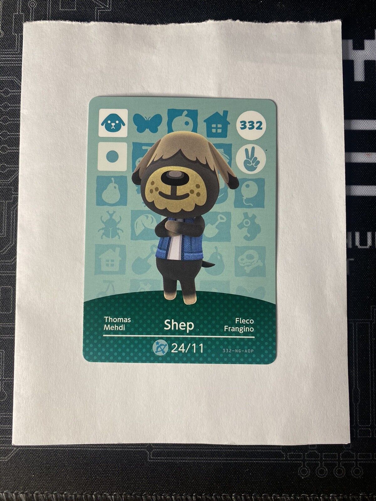 Shep | Animal Crossing Amiibo Card | 332 | Near Mint