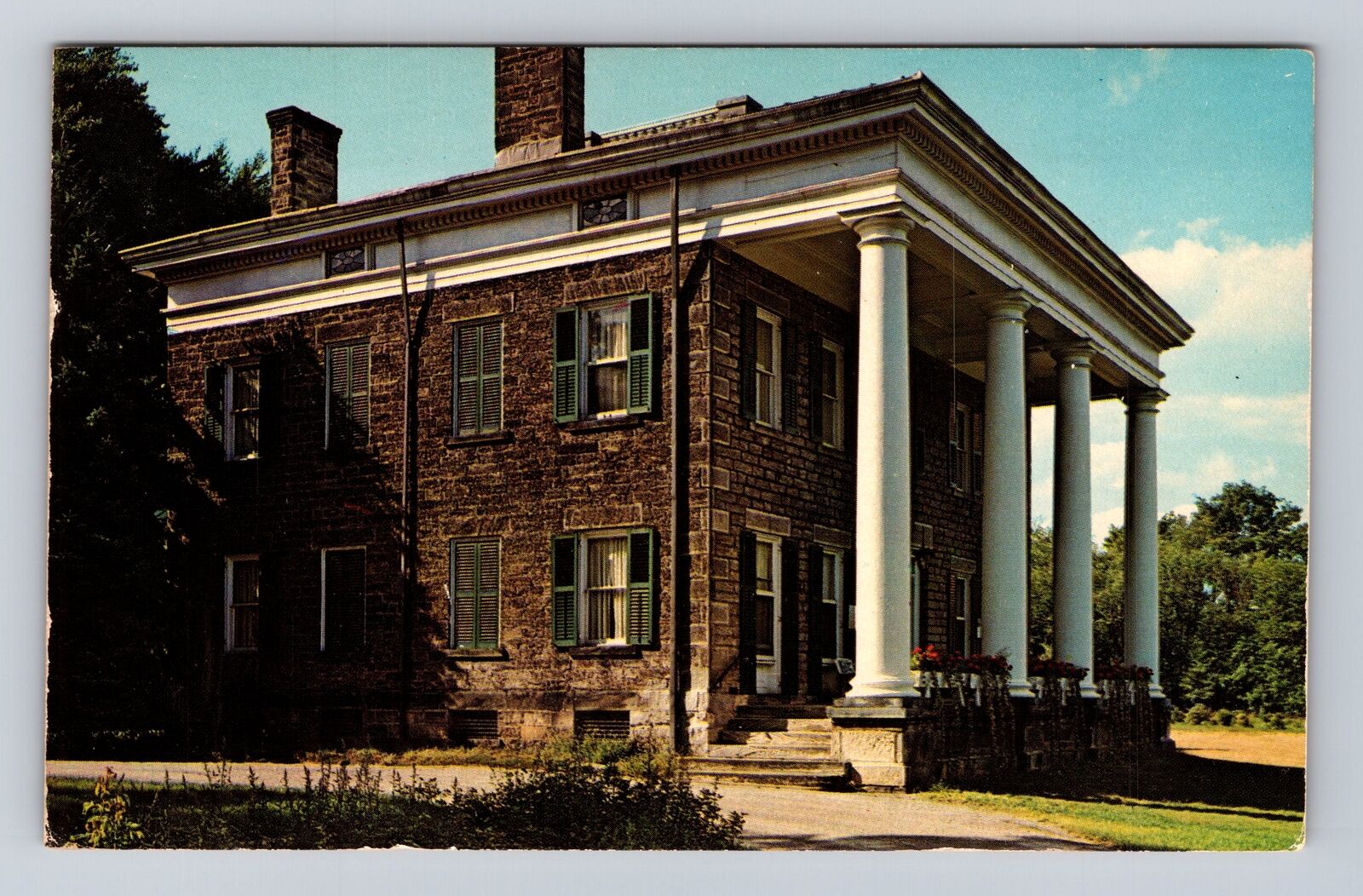 Akron OH-Ohio, Perkins Mansion, Antique, Vintage Souvenir Postcard