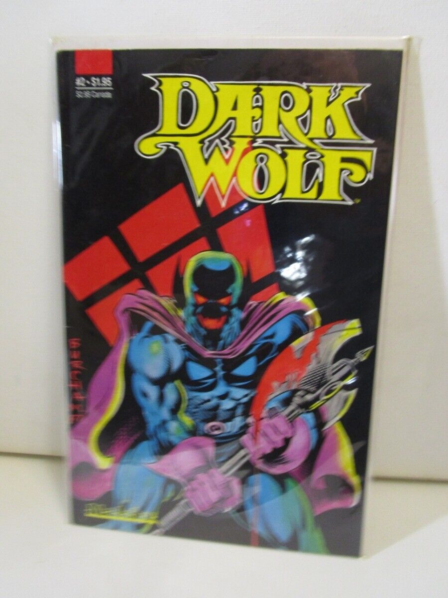 DARK WOLF #2 (1987) Origin, Lord Abraxis, Dhyana, Butch Burcham, Malibu Comics B