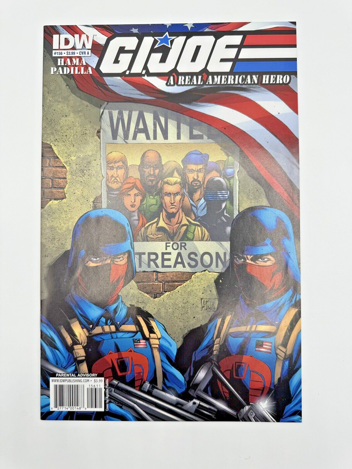 IDW G.I. Joe A Real American Hero #156 Cover A Agustin Padilla Variant 2010