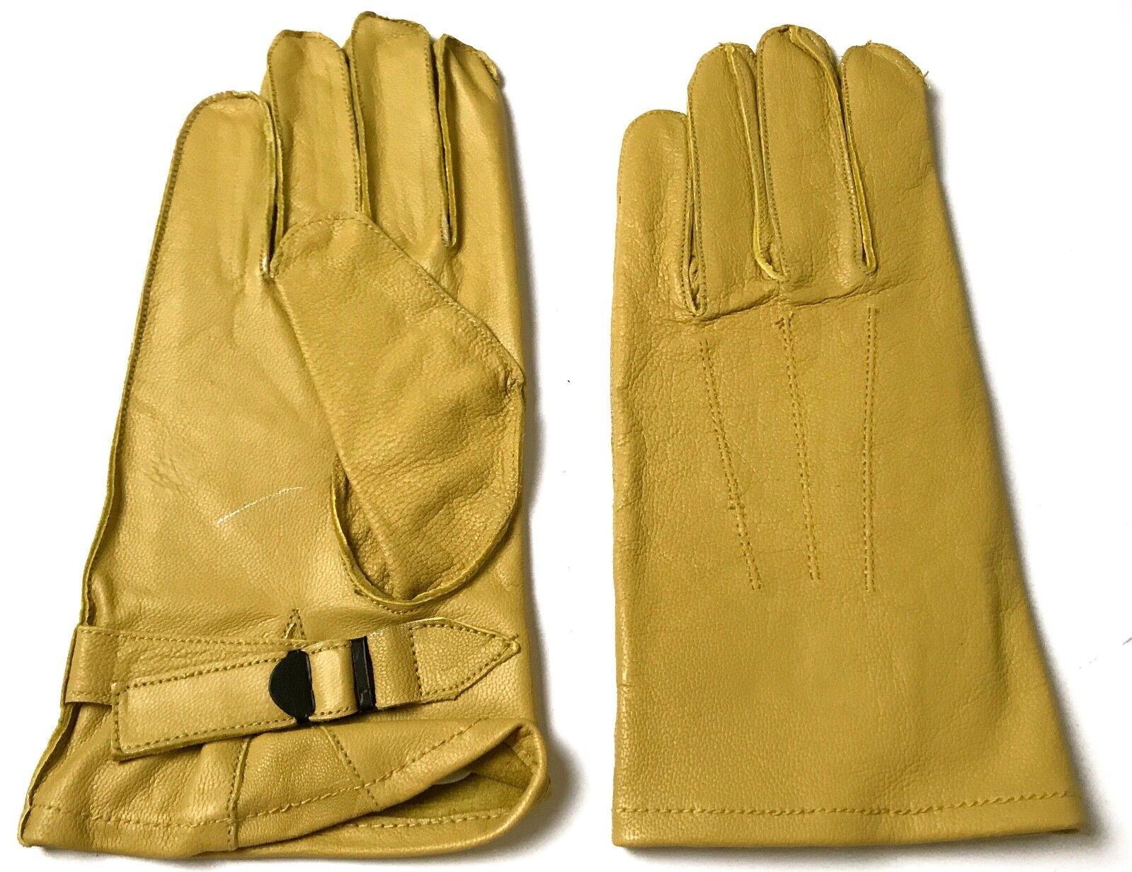 WWII US ARMY SHERMAN TANK TANKER LEATHER WORK GLOVES-SIZE XLARGE