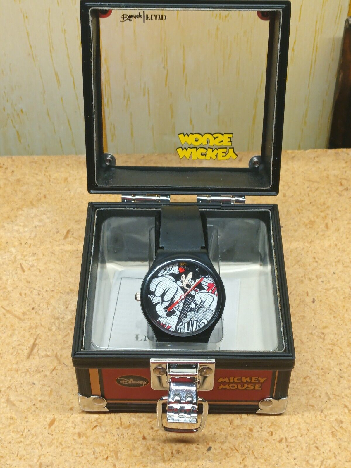 Vintage Disney Mickey Watch With Case