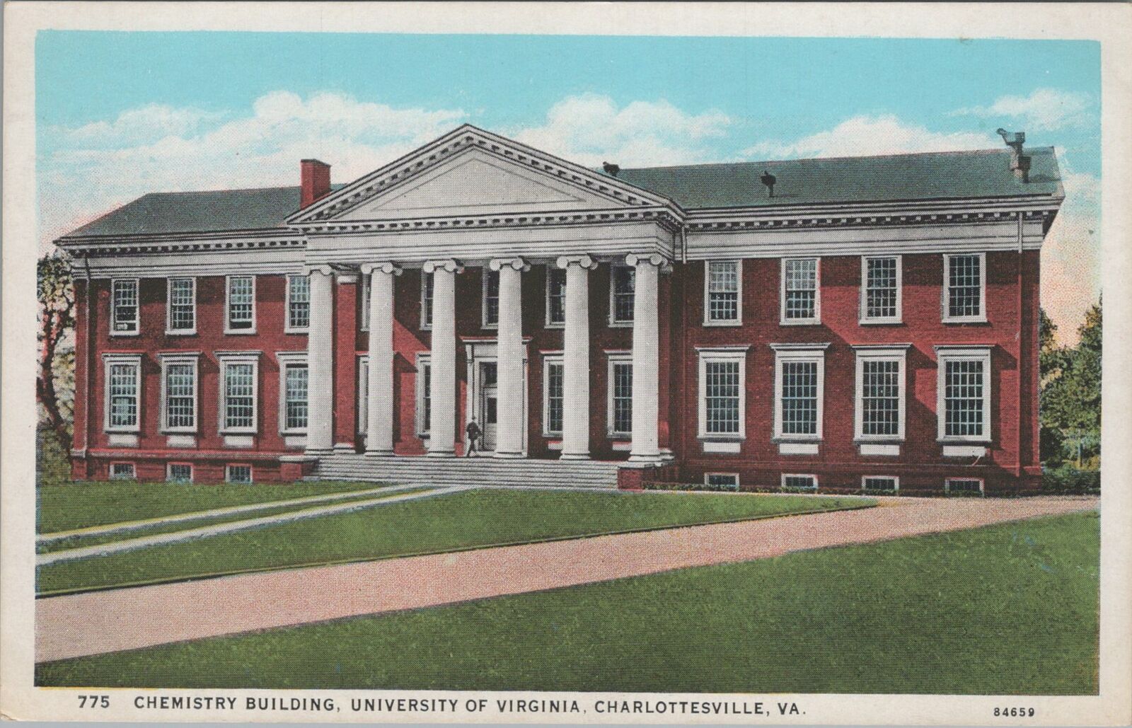 Postcard Chemistry Building University of Virginia Charlottesville VA 