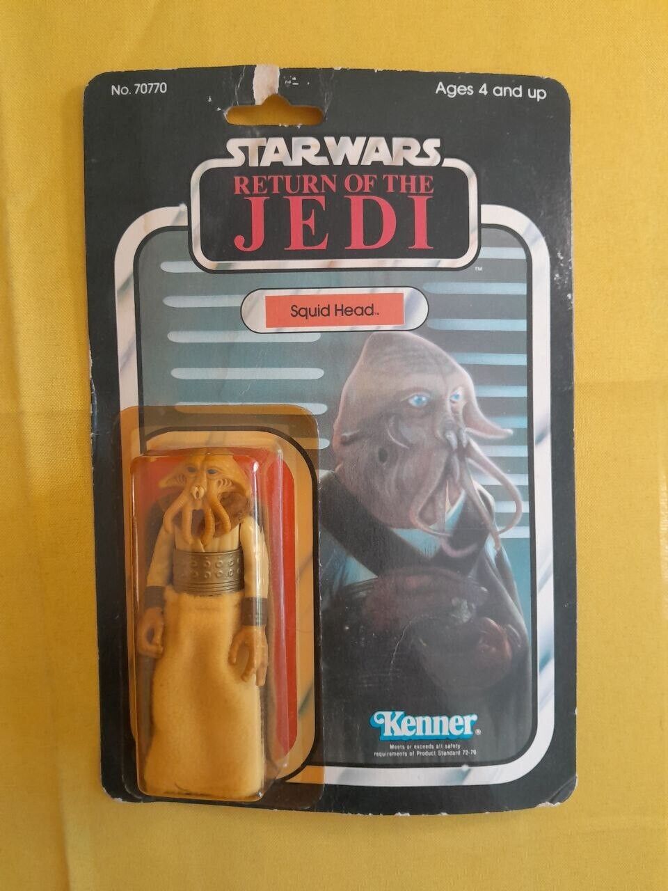 Vintage 1983 Star Wars Squid Head Return Of The Jedi Kenner Original - T18