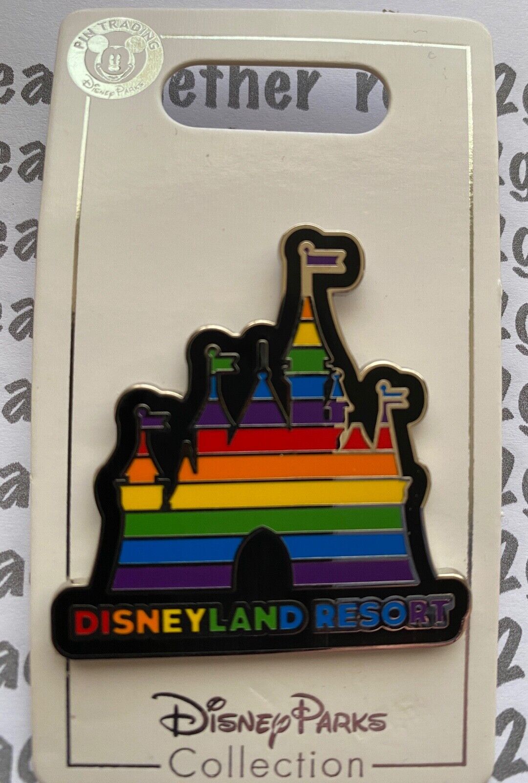 Disney Pin Disneyland Rainbow Castle