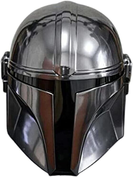Medieval Mandalorian helmet 18G Steel STAR War Boba Fett Costume Armor Helmet
