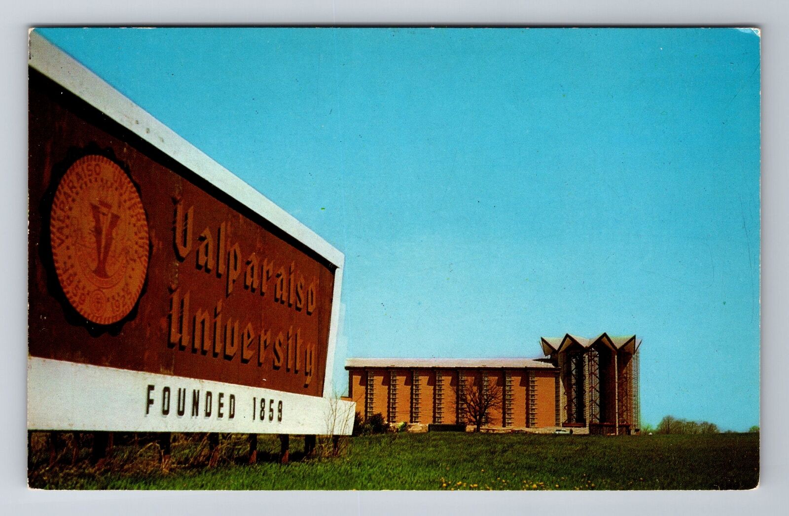 Valparaiso IN-Indiana, Valparaiso University Chapel, Antique Vintage Postcard