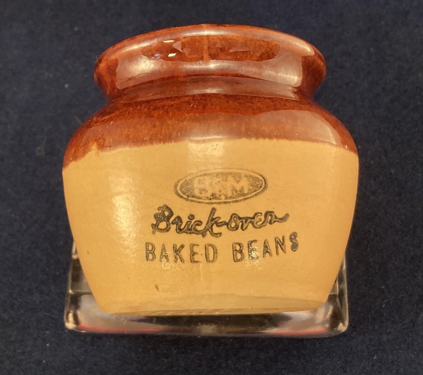 Vintage B & M Baked Beans Mini Pot 4 Inch Portland Maine Burnham & Morill
