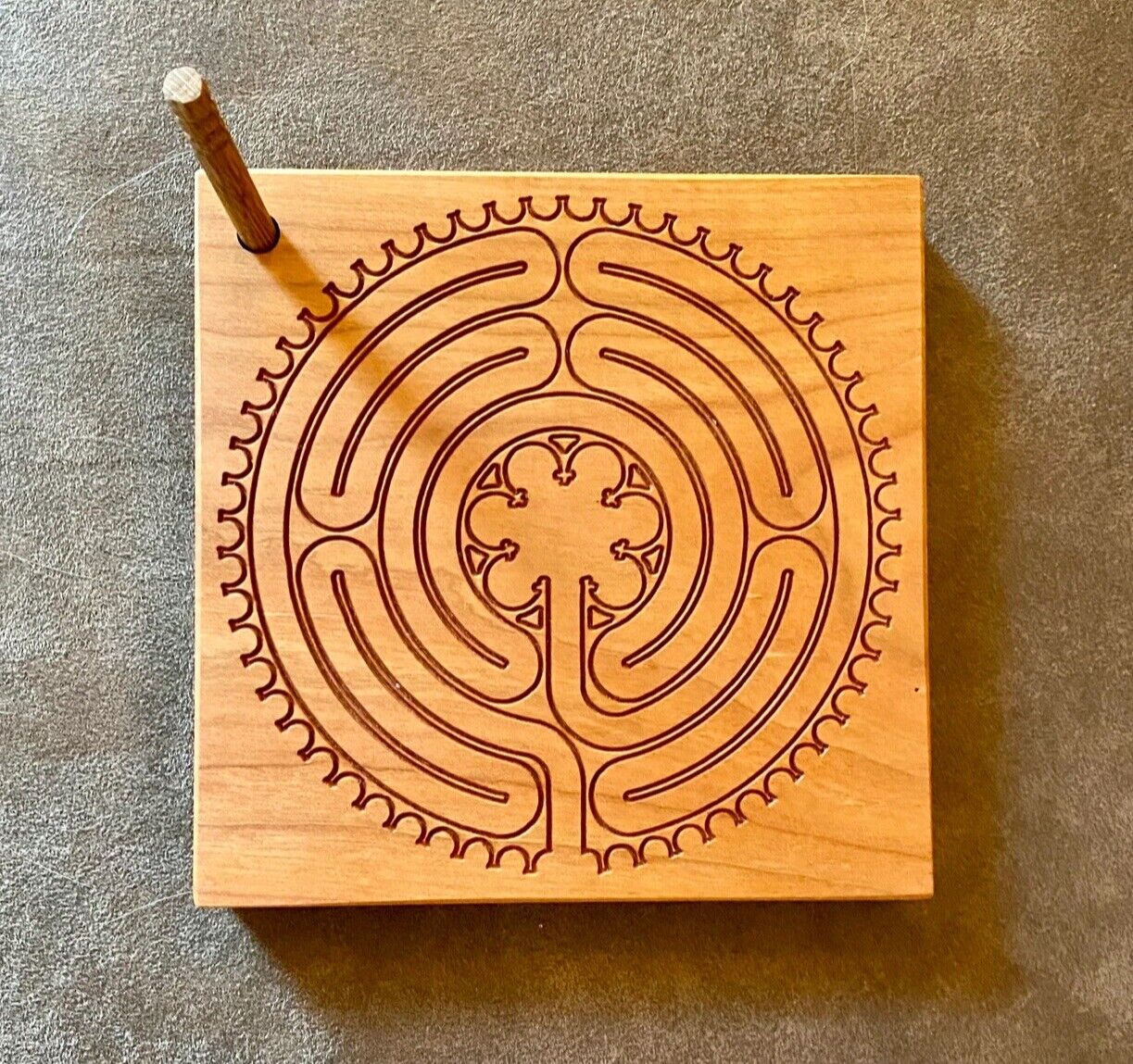 Hand Held Chartres Labyrinth For Personal Meditation