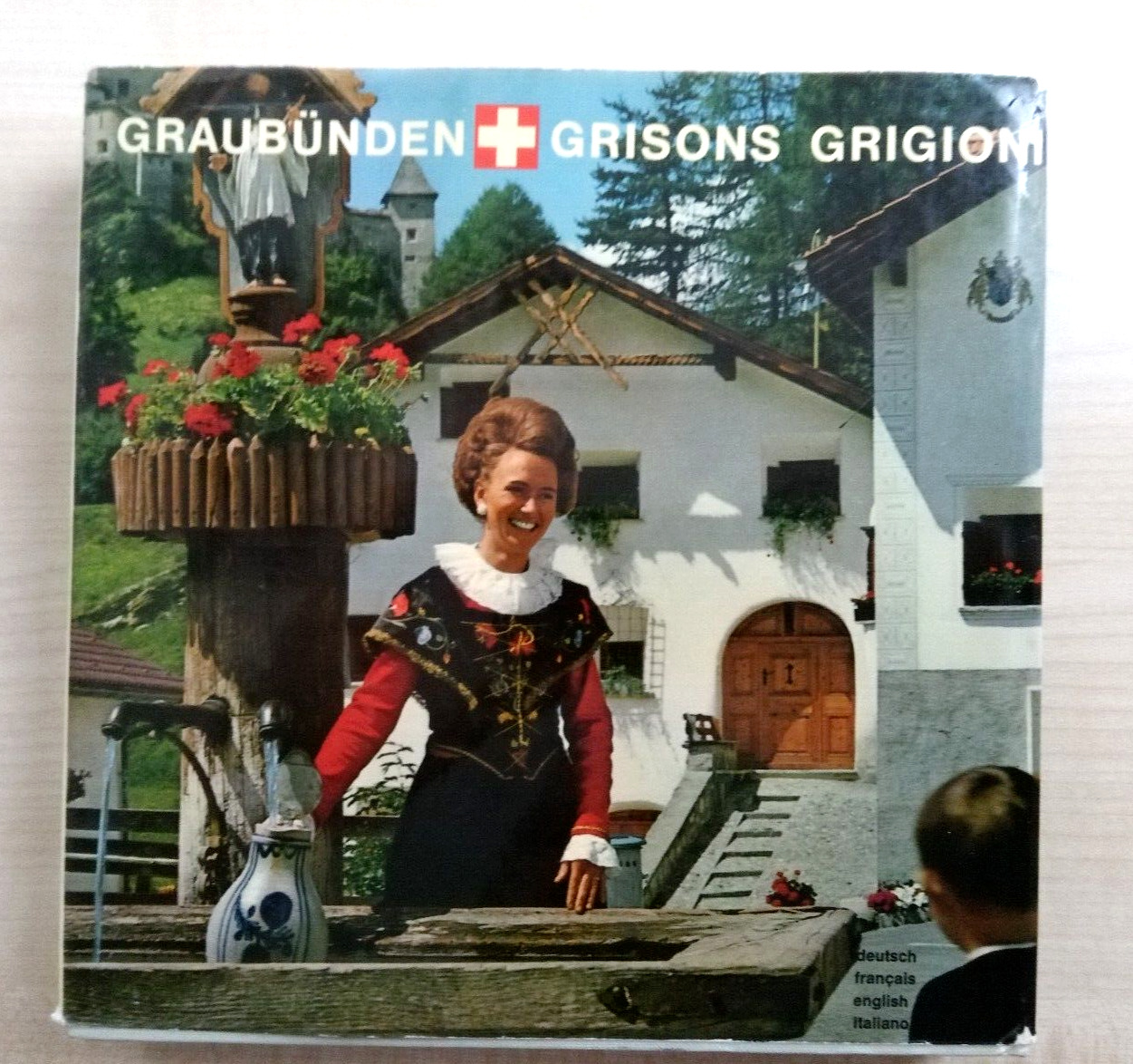 Grisons Graubunden Book switzerland Hardcover Hans Frei Vintage German English