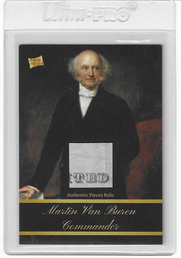 Martin Van Buren 2020 The Bar Pieces of the Past Series 1 Authentic Relic #20