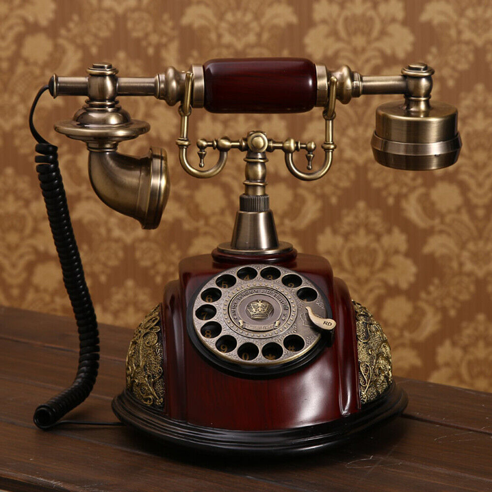 Vintage Antique Retro Telephone Rotary Dial Working Telephone European Style