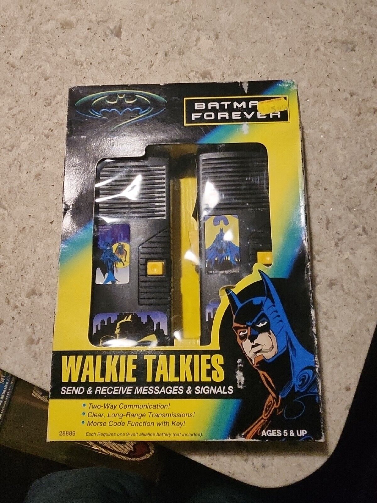 RARE VINTAGE BATMAN FOREVER 1995 WALKIE TALKIES NEW IN BOX