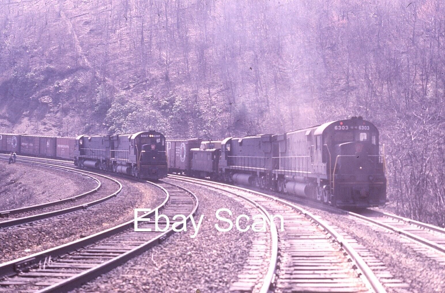 Original 35mm Kodachrome Slide PRR Pennsylvania Railroad Train 1965