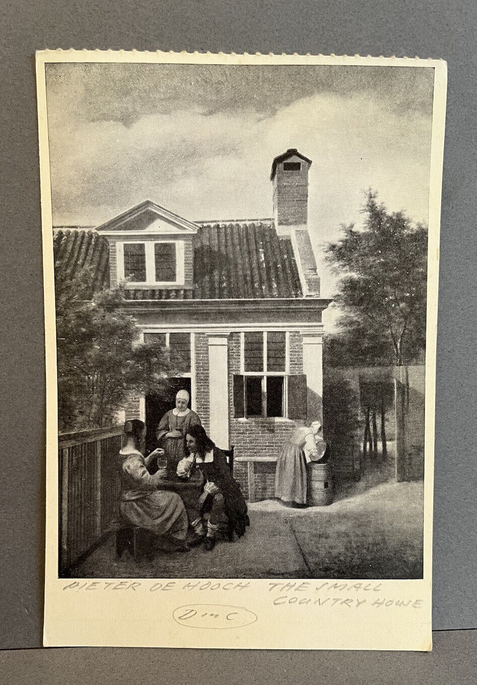 Vintage Pieter De Mooch Postcard “The Small Country Home”