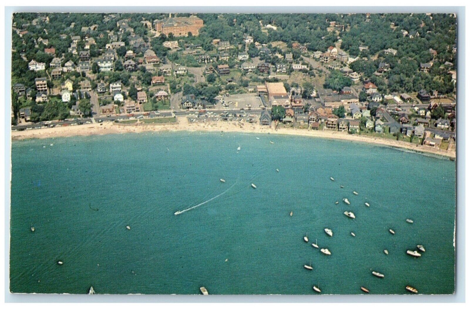 c1960 Aerial View Exterior Swampscott Massachusetts MA Vintage Antique Postcard