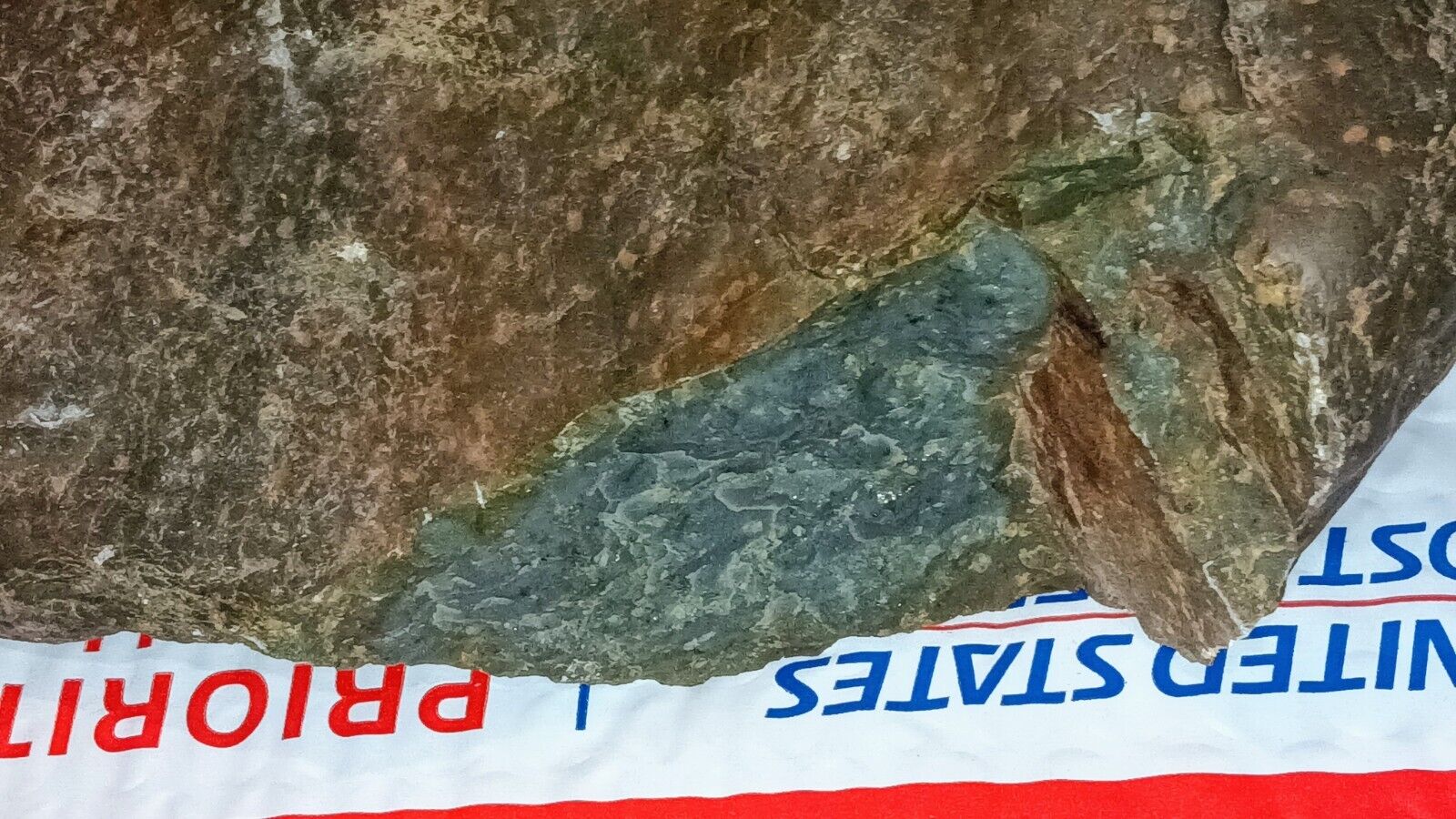 Beautiful Natural Unique Bluish Colored 6.2lb Rock From California