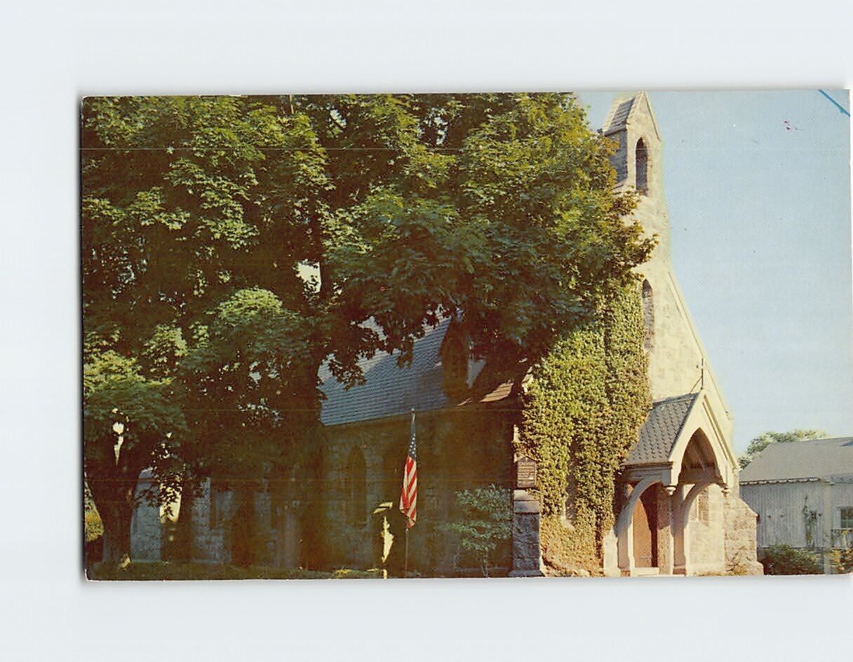 Postcard Calvary Episcopal Church Stonington Connecticut USA