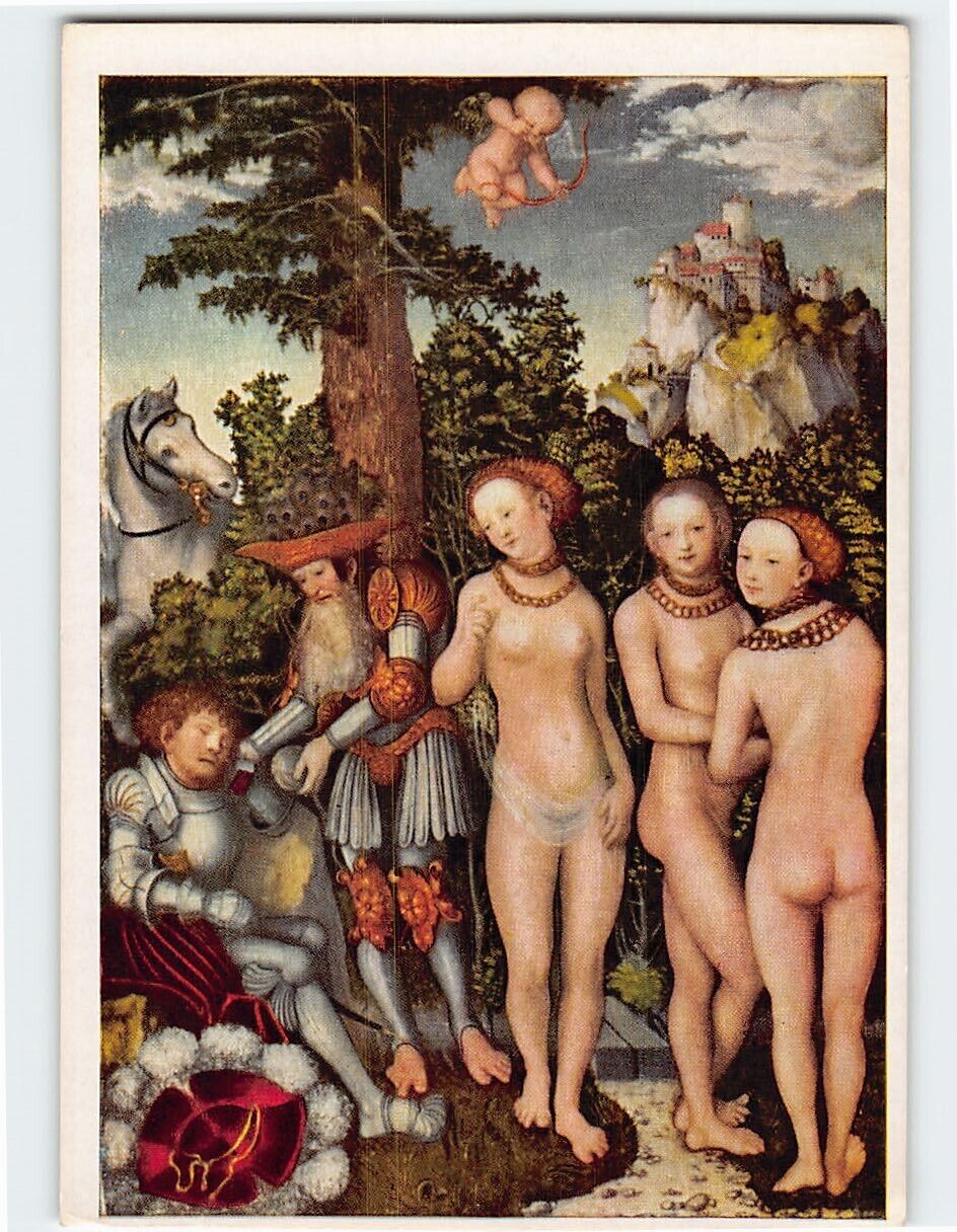 Postcard The Judgement of Paris By Cranach, Alte Galerie am Joanneum, Austria